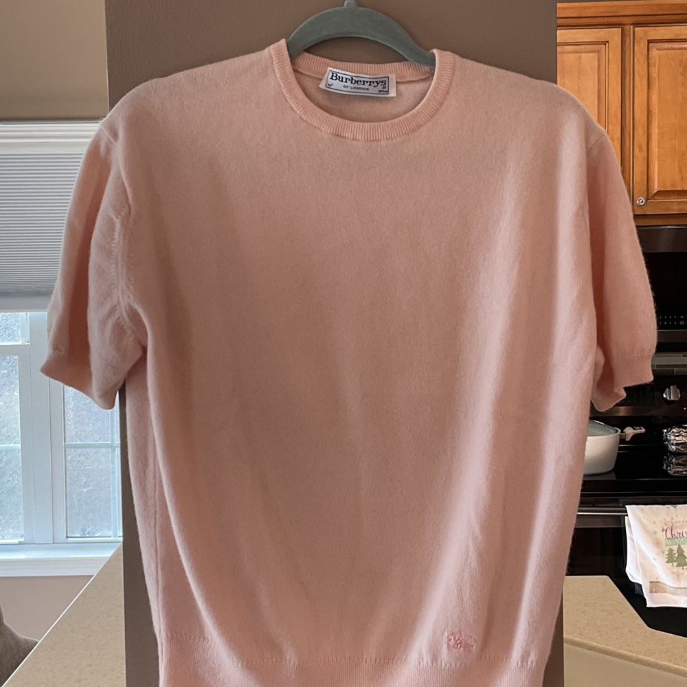 Burberry Women's Light Pale Orange  Crewneck Sweater VERY SOFT!!
